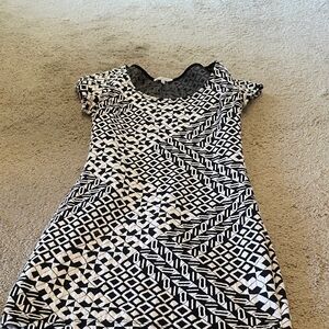 Charlotte Russe Black and White Geometric Mini Dress